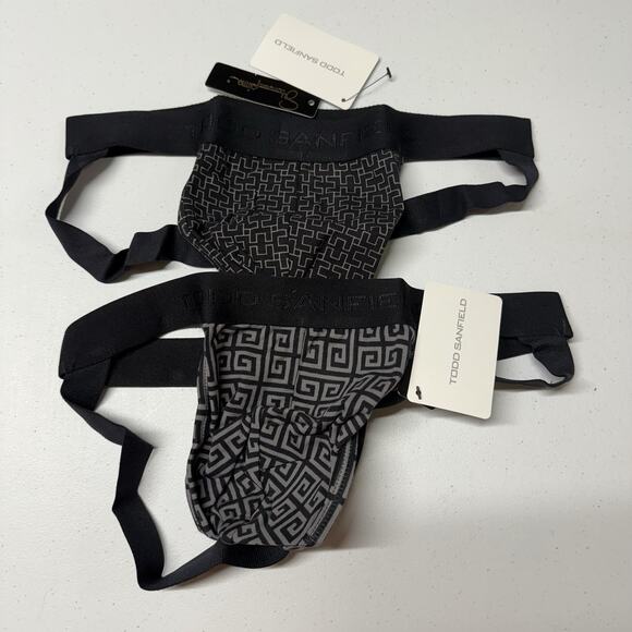 Todd Sanfield Black Geometric Men's Underwear - Picture 1 of 3
